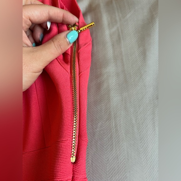 Guess Bodycon Dress Pink/Coral - Picture 4 of 6